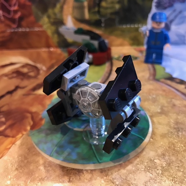 LEGO microscale TIE Interceptor