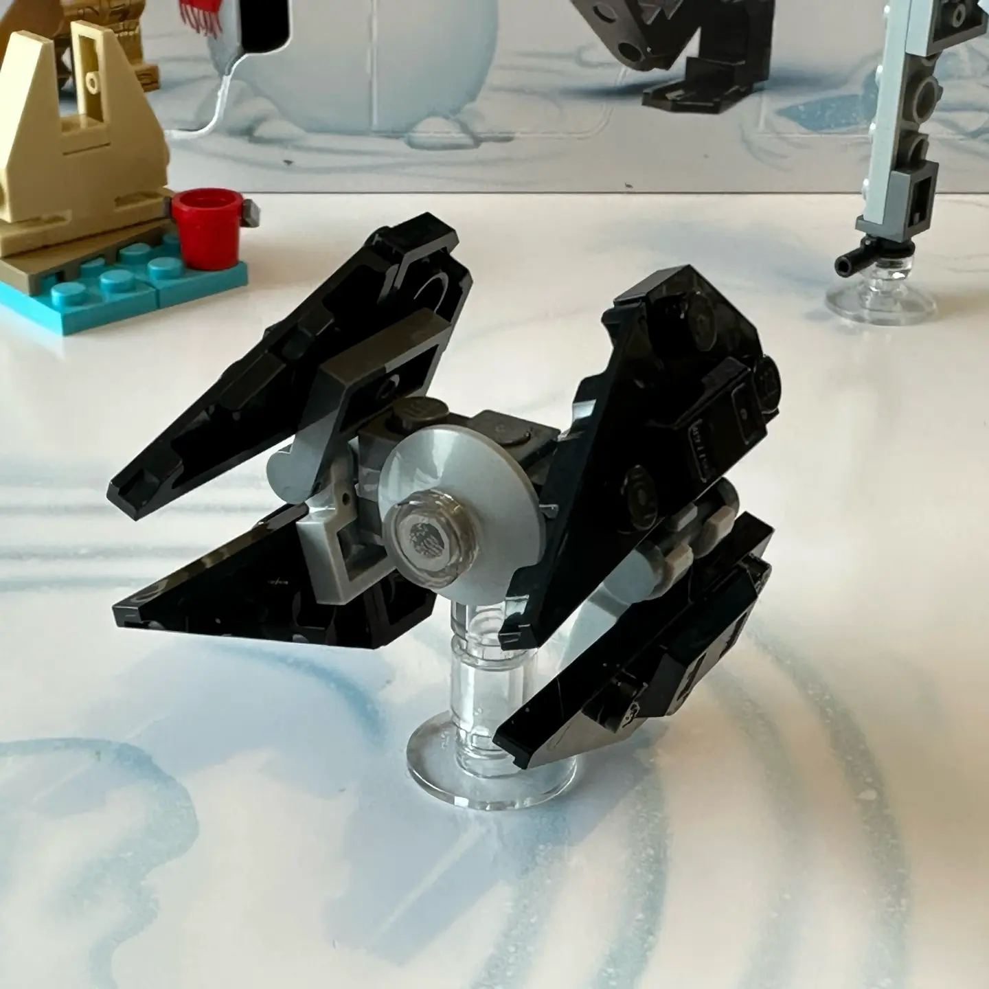 LEGO microscale TIE Interceptor