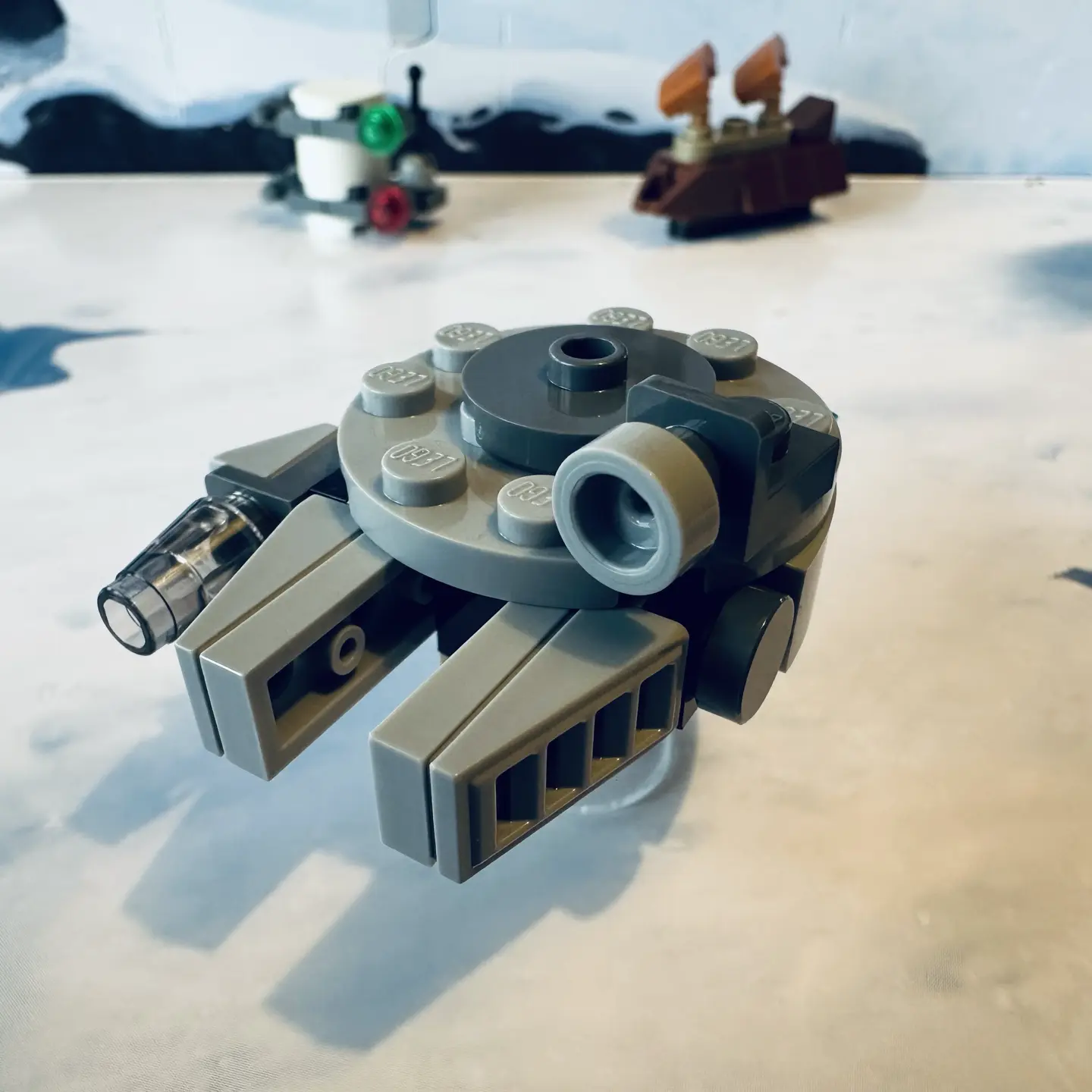 LEGO micro-scale model of the Millennium Falcon